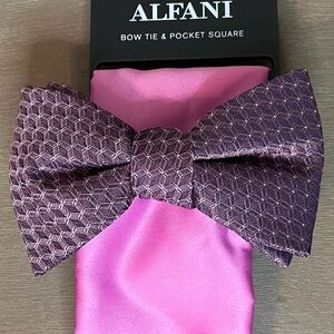 Alfani Bow Tie and Pocket Square Set